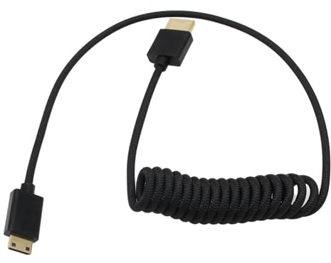 HangTon Mini HDMI zu HDMI 4K 8K 60p Kabel für Sony Nikon Canon Kamera ATOMOS Ninja V SmallHD Feelworld Portkeys Monitor, Typ A C 50cm