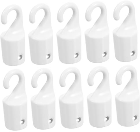OSALADI 10pezzi Ganci per Asta Tende Ganci Ricambio per per Tende Facili da Installare e Persiane Design Elegante e