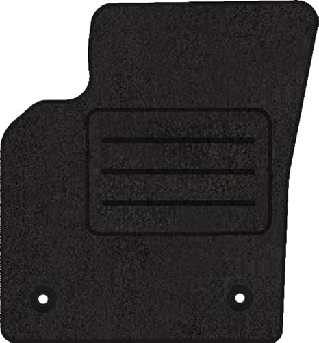 Fußmatten Velours Autoteppich passend für Volvo C30 Fahrer schwarz