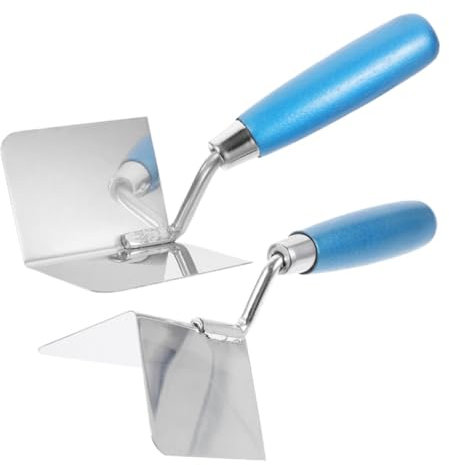 Artibetter 2piezas Dispositivo De Ángulo Externo De Acero Inoxidable Llana Para Esquinas Exteriores De Paneles De Herramienta Para Acabado De Esquinas Interiores Para Enlucido y Unidades