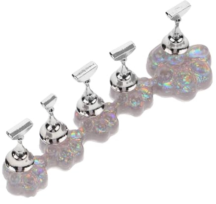 SAFIGLE Manicure Nail Display Nail Art Stand Alloy Plastic Resin Material Not Easily Deformed Easy to Carry