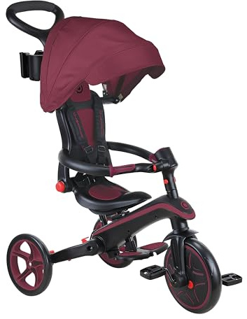 Trike Explorer Foldable 4 i 1 vinröd