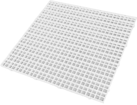 Fzaqwen Aquarium Teiler, DIY Aquarium Abdeckung, Gitter, Isolationsbrett, Scheibentrenner, Eierkiste, Mehrzweck Zubehör, Einfache Installation, Weiß, 30x30x1cm