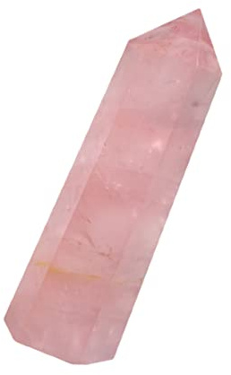 Holibanna Natürliche Rosenquarz Kristall Säule 6-7cm Sechseckiges Prisma Poliert Feng Shui Inneneinrichtung Dekoration Geschenk