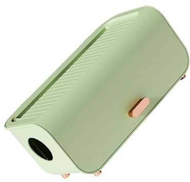 Keenso Desk Cord Organizer Tidy Decorative Cable Management Box Safety Protection for Wires Home Office Plastic (Light Green)