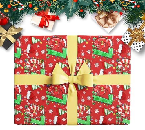 Geschenkpapier für Weihnachten, 67 Meme, Partyzubehör, Geschenkpapier, für Freunde, Event, Organizer, Büro, Kollegen, Social Club, Geburtstag, Familientreffen, Ruhestand