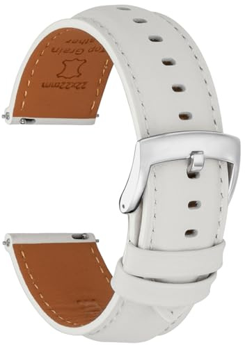 CORROPELLE Leder Uhrenarmbänder Weich Nappaleder Armband Schnellverschluss für Herren Damen, Eleganten Ersatz Uhrenarmband 18mm 19mm 20mm 21mm 22mm für Uhren & Smartwatch