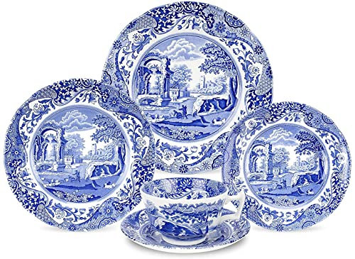 Spode Blue Italian 5-Piece Place Setting