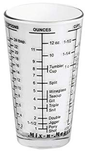 2-Cup Mix-N-Measure Glass Measuring Cup, Clear