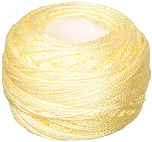 DMC 116 8-3823 Pearl Cotton Thread Balls, Ultra Pale Yellow, Size 8