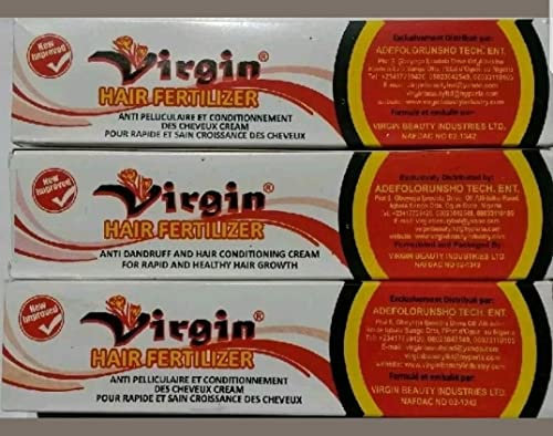 VIRGIN HAIR FERTILIZER FAST HAIR GROWTH TREATMENT 125gm X 3