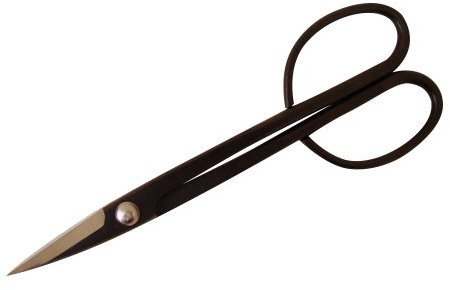 Profi Bonsai Schere schwarz Edelstahlschneide Bonsaizubehör (Profi Bonsai Schere schwarz, lang 20,5 cm)