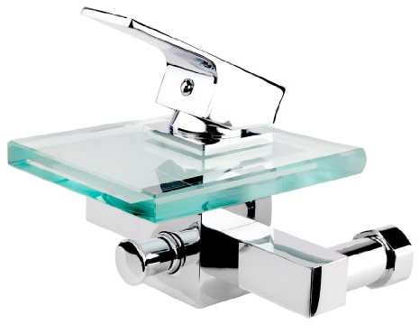 Steinkirch™ Badewannen Wasserfall Armatur - German Quality - Badewanne Bad Einhandmischer Glas