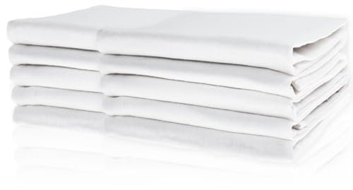 Castejo 10er Pack weiße Geschirrtücher 10er Pack , ideal zum Bedrucken /Trockentücher/Küchentücher/ Trockner/Gastronomie/Restaurant Farbe weiß Größe: 50x70cm CA29/10 Castejo