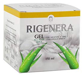 RIGENERA - Gel all' Aloe Vera con Argento colloidale ionico e oro colloidale ionico.