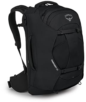 Osprey Farpoint Uomo Zaino da viaggio, 40L, Black, O/S