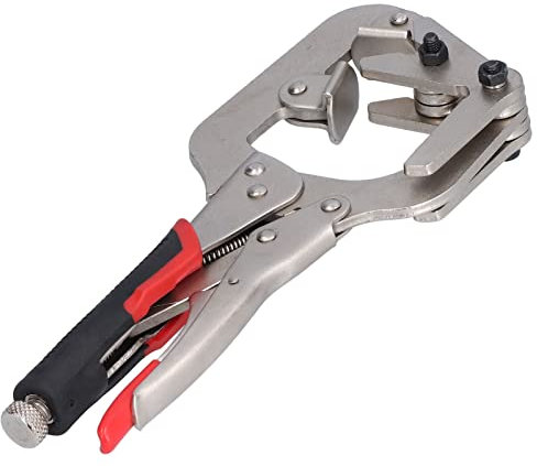 LegendTech C Clamp Locking Pliers, Woodworking Welding Clamps 270° Rotation Chrome Vanadium Steel for Square Round Pipes for Wooden Cylinders