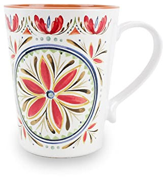 Auntie Morags Purely Home Rio Medallion Melamine/Plastic Outdoor/Camping/BBQ Mugs (Mediterranean, 1)