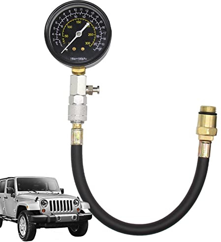 delr 4 compressione,Misuratore di compressione del motore delicato - 0-300PSI Tester Perdita Comcompressione per Motori Benzina
