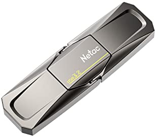 Netac 128GB Portable External USB Solid State Drive Type-c and USB 3.2 Dual Interface, up to 400MB/s Security Protection for Data Storage, Expansion of Storage for Photos/Videos/Music/Files, US5