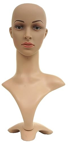 Mendler Mannequin-Kopf HWC-G70 beweglich 55cm | Perückenpuppe, weiblich Frau, Schaufensterfigur, Puppe, Schaufensterpuppe
