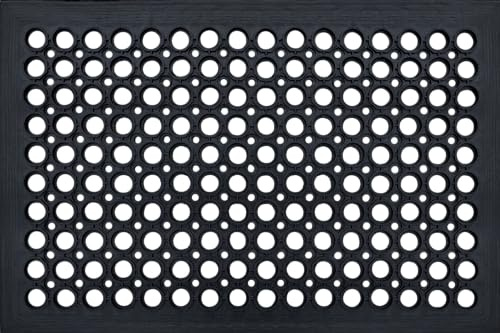Perfect home Gummimatte Ringgummimatte Ringmatte Wabenmatten 13mm mit Rand 80x120cm