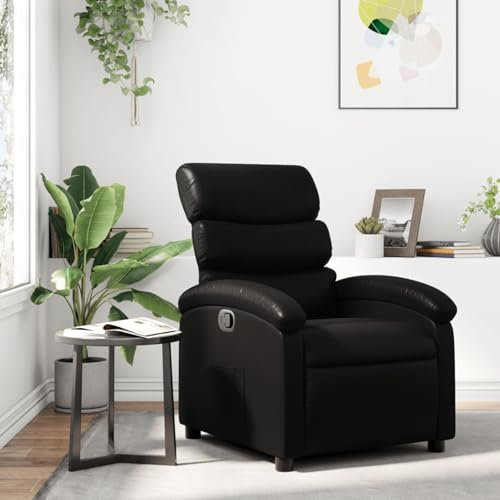 Chaduof Relaxsessel Schwarz Kunstleder, Relaxsessel, Fernsehsessel, Kinosessel, Gaming Couch - 371713