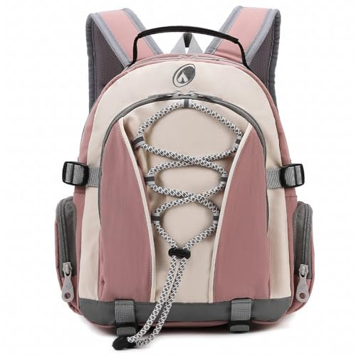 Outplea 10L Mini Hiking Backpack Waterproof, Toddler Backpack Lightweight for Girls Boys, Kids Travel Daypack for Preschool and Kindergarten, Pink