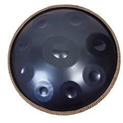 Handpan Drum - 22-Inch 9-Note D Kurd 440Hz - Hand Tuning Handpan - Includes Soft Bag, Mallets, Stand, Note Stickers, Cleaning Cloth - Artist Performance Video