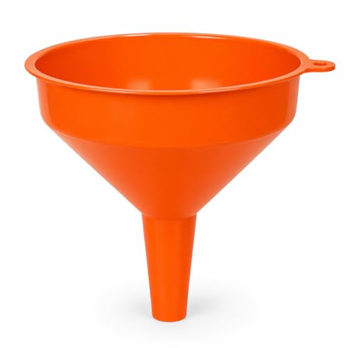 Oil Funnel 12.5cm Wide Mouth Funnel for Car Engine Oil, Coolant, Washer Fluid & Liquid Transfer, Durable ABS Plastic Funnel for Automotive Garage Kitchen Use