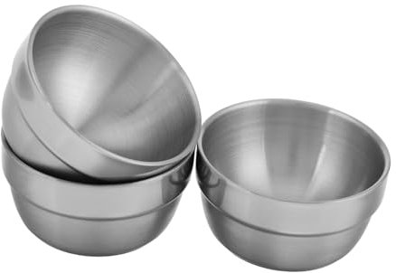 CHICAMPERA Vasos de Acero Inoxidable para Licor 3 Piezas Plata