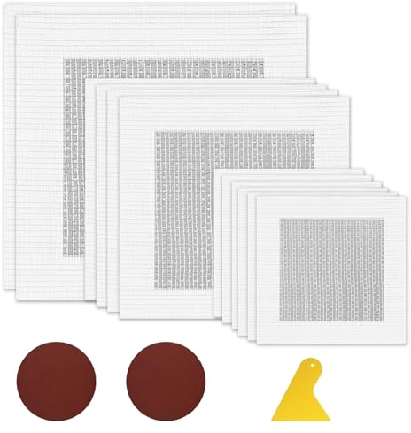15 Pièces Rebouche Trou Mur Patch Réparation Mur Bouche Trou Mur Aluminium