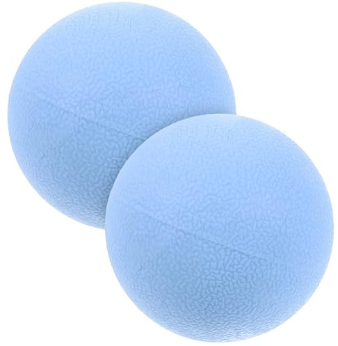 HANABASS 2 Stück-pack Tiefengewebsmassageball aus Tpe für Nacken und Rückenmassage Fitness Massageball zur Muskelentspannung und Fußreflexzonenmassage im Home Workout
