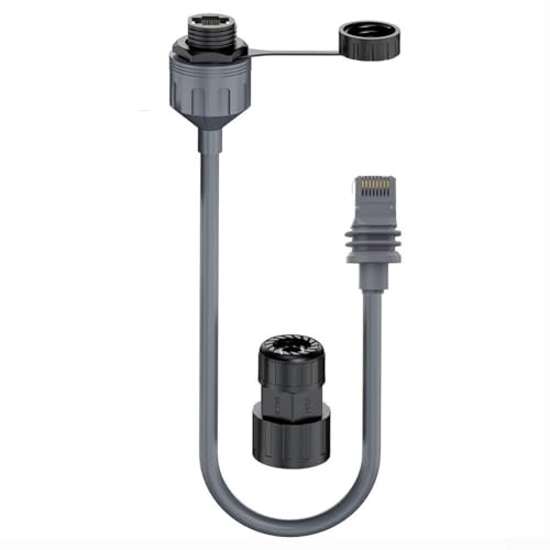 Mini adattatore Ethernet impermeabile compatibile con schede e router standard V3 e Mini con connettore a femmina RJ45 T568B integrazione cavi di rete esterna 1 Gbps velocità di trasmissione