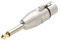 kenable Adaptador XLR hembra a conector jack de 6,35 mm con punta dorada mono