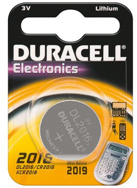 Duracell CR2016 D 1-BL (DL 2016) Single-use Battery Lithium 3 V Batteries (Single-use Battery, CR2016, Lithium, Button/Coin, 3 V, 1 Piece)
