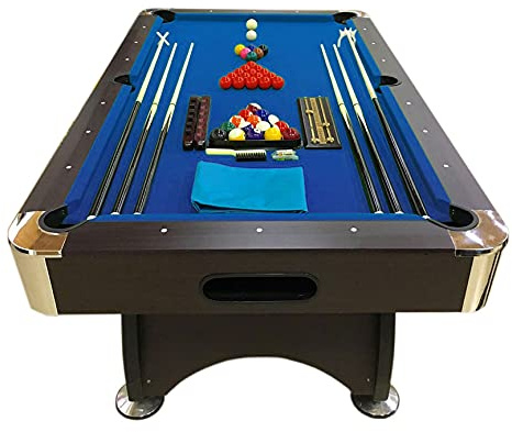 TAVOLO DA BILIARDO + ACCESSORI PER CARAMBOLA - SNOOKER BLU billiard table 7FT 7 piedi - Misure di gioco 188 cm x 96 cm