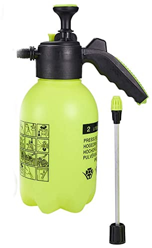 Jscarlife 2 l grünes Drucksprühgerät mit verstellbarer Düse, Verwendung mit Wasser oder löslichen Produkten für Autowäsche und Hausreinigung.