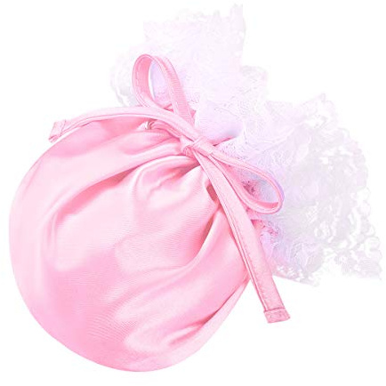 iiniim Homme Sissy C String Tanga à Cordon Dentelle Thong sous-vêtements Sexy Mémoires Lingerie Satin Mâle Bikini Mini Slip Culotte Bulge Pouch Briefs Underwear Élastique Rose Taille Unique