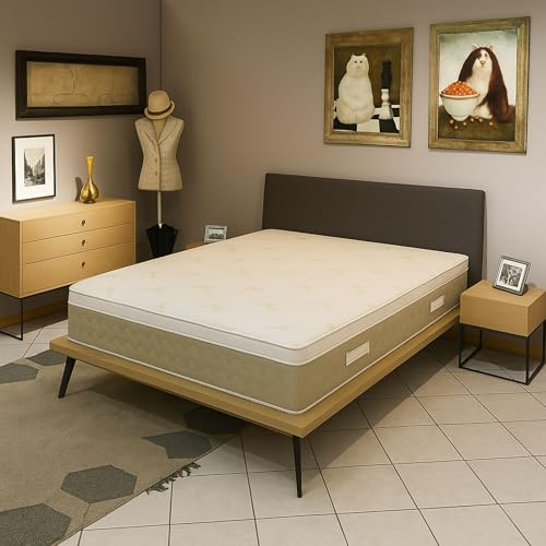 Anatomischer Matratzentopper Sehr weich und Komfort 140x190 x 6 cm abnehmbar Bezug einfache Pflege - anallergisch - mit Aloe Vera