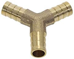 Pangyoo PYouo-Messing Schlauchverbinder T X Y U Typ Schlauchkupplung 4 mm 6 mm 8 mm 10 mm 12 mm, Kupfer Barbed Joint Adapter, Messing Splicer Rohrverschraubung, Dickes Material