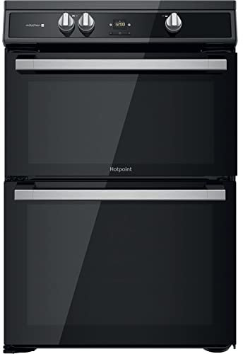 Hotpoint 60cm Double Oven Electric Induction Cooker - Black