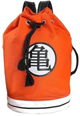 CYPBRANDS Unisex Kinder Petate Dragon Ball – Seesack, mit Griffen und Innenfächern, Goku-Design, Rot und Schwarz, offizielles Produkt (CyP Brands), orange