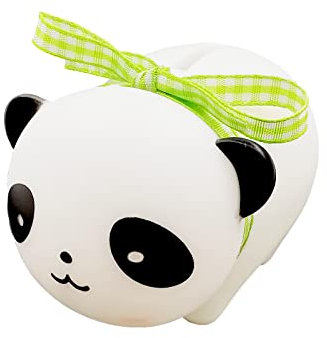 Hucha Cerdito Plastico, Banco Monedas Dibujos, Infantil, para Decorar Dormitorios, Salas Estar, Escritorios y Almacenamiento (Panda)