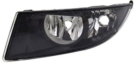 GV-ZONE Feu de brouillard gauche côté conducteur feux avant halogènes compatibles avec Skoda Fabia 2 2010 2011 2012 2013 2014 noir VH709L