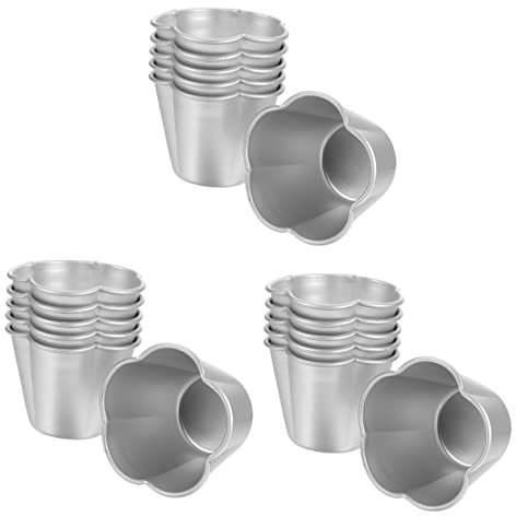 Abaodam 18pièces Moules à Pudding Antiadhésifs Moulages à Gâteau Multifonctionnels Pour Muffins Et Desserts