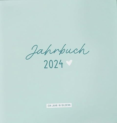 Odernichtoderdoch Jahrbuch 2024 'Ein Jahr in Bildern' Fotoalbum, 80 Seiten, ohne Deko, 27,5 cm x 28 cm, aqua