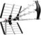 ANFEL 16db Antenna TV tripla Digitale Terrestre UHF 21-48 esterno, con filtro 5G LTE, per Ricezione il segnale Digitale Terrestre DVB-T/T2, Frequenze 470-694Mhz, Lunghezza 78cm, Nero