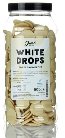 Just Treats White Drops Gift Jar