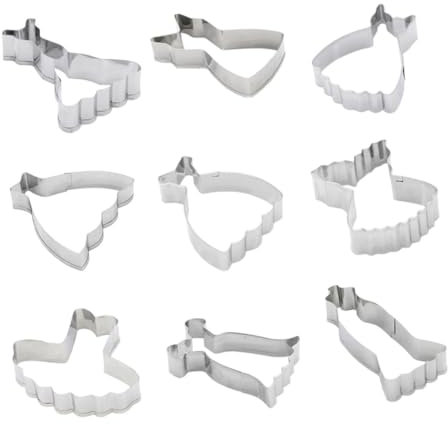 IMIKEYA 9St Rock Form Schokoladenformen Cake-Pops-Form Rock-Ausstecher kuchenform Kekse Fondant-Ausstecher Kuchenschneider Rostfreier Stahl Schimmel Fudge Cutter Kind